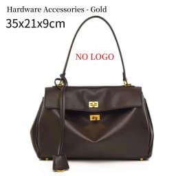 New Stylish Large-capacity Platinum Bag Women's Casual Versatile Commuting Crossbody Bag Modern Neutral Business Handbag