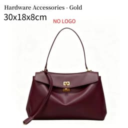 New Stylish Large-capacity Platinum Bag Women's Casual Versatile Commuting Crossbody Bag Modern Neutral Business Handbag