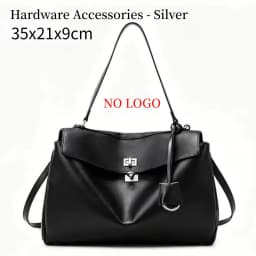 New Stylish Large-capacity Platinum Bag Women's Casual Versatile Commuting Crossbody Bag Modern Neutral Business Handbag