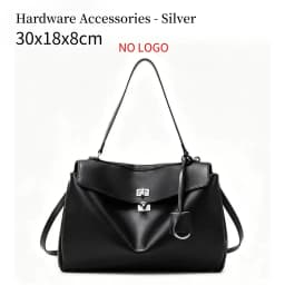 New Stylish Large-capacity Platinum Bag Women's Casual Versatile Commuting Crossbody Bag Modern Neutral Business Handbag