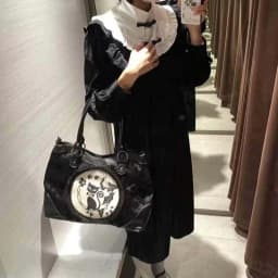 Vintage Black Cat Print Tote Bag Women Dark Gothic Style Large Capacity Handbag Ladies Fashion Commuter Elegant Shoulder Bag New