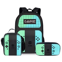 Game Console Design Three Piece Set Backpacks For Boy And Girls Best Gifts 2D Flat Cartoon School Backpack For Children