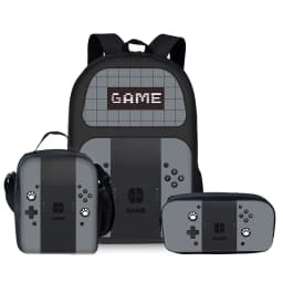 Game Console Design Three Piece Set Backpacks For Boy And Girls Best Gifts 2D Flat Cartoon School Backpack For Children