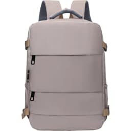 Versatile Women's Travel Backpack with Shoe Compartment, Multi-pocket Laptop Bag with Luggage Strap for Work & Trips