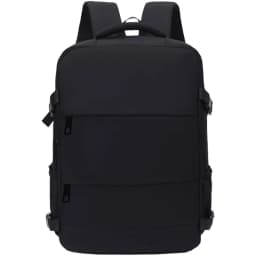 Versatile Women's Travel Backpack with Shoe Compartment, Multi-pocket Laptop Bag with Luggage Strap for Work & Trips