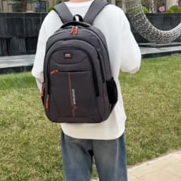 Functional Multi-pocket Backpack, Secure Zip Closure Nylon Daypack Suitable for Hiking, Weekend Trips and Office Work
