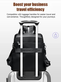 Thickened Oxford Fabric Backpack with Multiple Carrying Methods, Large Capacity, Luggage Trolley Compatible