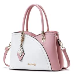 Color-blocked commuter versatile gift new fashion handbag large-capacity plaid color-blocking middle-aged women's shoulder cross