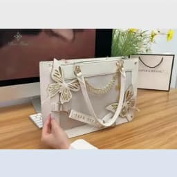 Y2K Labyrinth Butterfly Spider Web Letter Chain Handbags DIY Transparent Ita Bag Lolita Gothic Tote Vintage Fashion Shoulder Bag