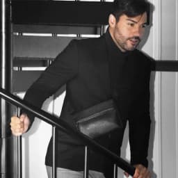 High Quality Full Grain PU Bags Minimal Grams28 153 Sling Mini Men Crossbody Bag