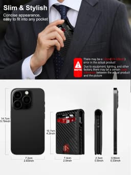 Business Luxury Brand Credit Card Holder Slim Thin Men Wallets High Quality Carbon Travel Luxury Wallet Cardholder Money Bag