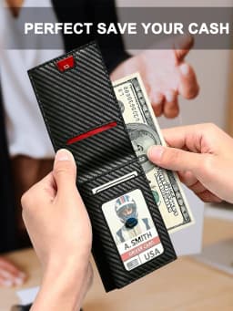 Business Luxury Brand Credit Card Holder Slim Thin Men Wallets High Quality Carbon Travel Luxury Wallet Cardholder Money Bag