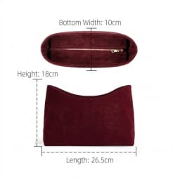 High-grade Bag Insert for LV Carryall MM PM Velvet Organizer Insert Storage Bag Support Anti-deformation Bag Accessories