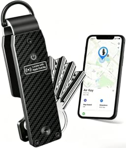 Air Keychain Car Key Chains with GPS Tracker Key Finder Built-in Airtag Chips Works with Apple Find My iOS Only Key Organizer