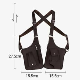 Men's Shoulder Bag, Shoulder Straps with Multiple Pockets, Outdoor Anti-Theft Tactical Bag