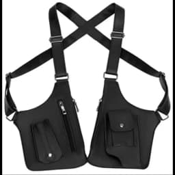 Men's Shoulder Bag, Shoulder Straps with Multiple Pockets, Outdoor Anti-Theft Tactical Bag