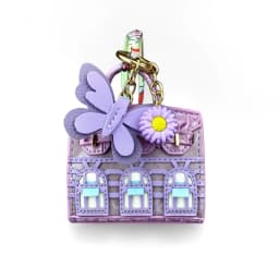 10 Colors Cute House-Shaped PU Velvet Leather Mini Earphone Bag Coin Purse Keychain Bag Charm-Mini Bag For Bag Decoration
