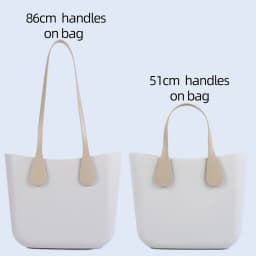 New 1 Pair Long Short Obag Handles Smooth Surface Pu Leather Shoulder Hand Held Straps 86cm 51cm Bag Accessories for O Bag