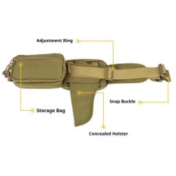 NEW Oxford Cloth Waterproof Tactical Waist Bag, Adjustable Outdoor Fanny Pack for Hunting, Camping, Hiking & Running for Men