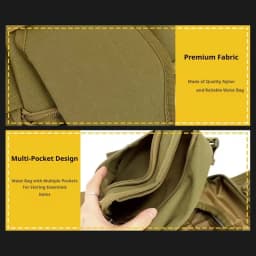 NEW Oxford Cloth Waterproof Tactical Waist Bag, Adjustable Outdoor Fanny Pack for Hunting, Camping, Hiking & Running for Men