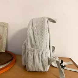 Cozy Corduroy Mini Backpack Multi-Color Adjustable-Strap Lightweight for Daily Outings Casual Stylish Functional Bag