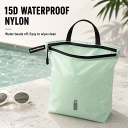 Waterproof Wet Dry Bag for Swimsuit Travel Beach Pool Gym Lightweight Nylon Zipper Organizer Shoe Toiletry Storage Pouch
