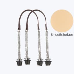 New 1 Pair Obag Silver Long OT Double Chain With Metal Plating Screw For OBag Handle O Bag Women Bag Shoulder HandBag