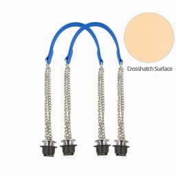 New 1 Pair Obag Silver Long OT Double Chain With Metal Plating Screw For OBag Handle O Bag Women Bag Shoulder HandBag