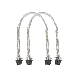 New 1 Pair Obag Silver Long OT Double Chain With Metal Plating Screw For OBag Handle O Bag Women Bag Shoulder HandBag