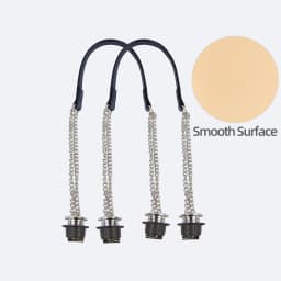 New 1 Pair Obag Silver Long OT Double Chain With Metal Plating Screw For OBag Handle O Bag Women Bag Shoulder HandBag