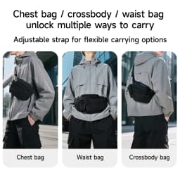 Tigernu Chest Bags Men's Shoulder Bag Fanny Packs For Men Hip Sack Crossbody Bag Men Sling Bag Men's Breasts Tactical Bags Male