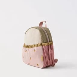 2026 New Cute Orange Apple Embroidered Women's Backpack Soft Lightweight, Fashionable Large Capacity Cartoon Student Bag