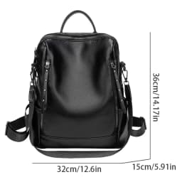 Large Capacity Retro Style Soft Women's Backpack, Convertible Shoulder Bag, Perfect for Commuting and Travel