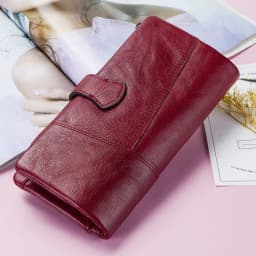 CONTACT'S 100% Genuine Leather Wallet Women Long Coin Purse Clutch Bag Name Engraving Card Holder Money Clip Handbag Men's Purse