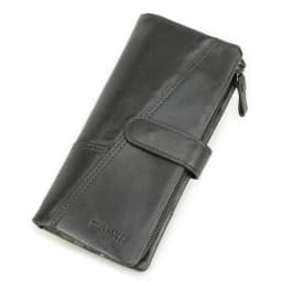 CONTACT'S 100% Genuine Leather Wallet Women Long Coin Purse Clutch Bag Name Engraving Card Holder Money Clip Handbag Men's Purse