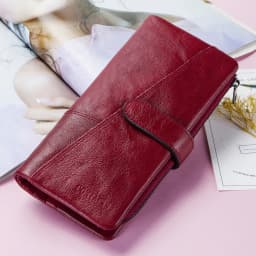CONTACT'S 100% Genuine Leather Wallet Women Long Coin Purse Clutch Bag Name Engraving Card Holder Money Clip Handbag Men's Purse