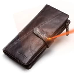 CONTACT'S 100% Genuine Leather Wallet Women Long Coin Purse Clutch Bag Name Engraving Card Holder Money Clip Handbag Men's Purse