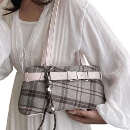 Girls Canvas Plaid Armpit Bag Fashion Checkerboard Grid Tote Handbag Vintage Shoulder Bag Retro Large Capacity Top-Handle Bags