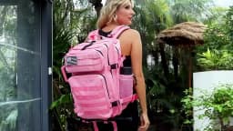 LHI 25L Tactical Backpack for Women Fitness Athlete Gym Out Bag Small Outdoor Sports Travel Rucksack with Bottle Holder