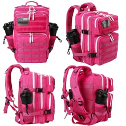 LHI 25L Tactical Backpack for Women Fitness Athlete Gym Out Bag Small Outdoor Sports Travel Rucksack with Bottle Holder