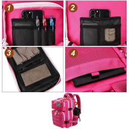 LHI 25L Tactical Backpack for Women Fitness Athlete Gym Out Bag Small Outdoor Sports Travel Rucksack with Bottle Holder