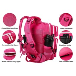 LHI 25L Tactical Backpack for Women Fitness Athlete Gym Out Bag Small Outdoor Sports Travel Rucksack with Bottle Holder