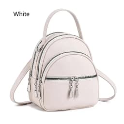 A High-Quality Multi-Functional Small Backpack for Ladies, a New Mini Handbag in Solid Color, with a Casual School Style