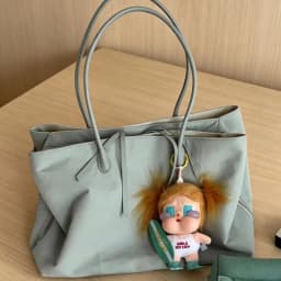 2026 New Spring Summer Women Nylon Tote Bag Multi Compartment Large Capacity Lightweight Color Block Shoulder Handbag For Travel