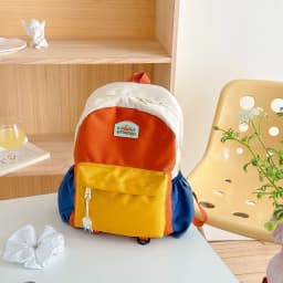 New Color Block Kids Backpack Lightweight Kindergarten School Bag for Boys Girls Travel Outdoor Leisure