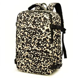 New Leopard Print Backpack with Large Capacity, Lightweight Travel Backpack, High Aesthetic Value, Commuting Computer Bag