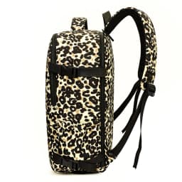 New Leopard Print Backpack with Large Capacity, Lightweight Travel Backpack, High Aesthetic Value, Commuting Computer Bag