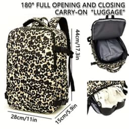 New Leopard Print Backpack with Large Capacity, Lightweight Travel Backpack, High Aesthetic Value, Commuting Computer Bag