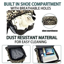 New Leopard Print Backpack with Large Capacity, Lightweight Travel Backpack, High Aesthetic Value, Commuting Computer Bag