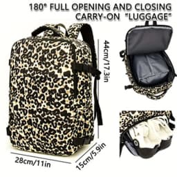 New Leopard Print Backpack with Large Capacity, Lightweight Travel Backpack, High Aesthetic Value, Commuting Computer Bag